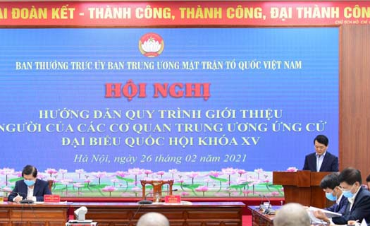 Ngày 14/3/2021, người ứng cử phải hoàn thành việc nộp hồ sơ ứng cử đại biểu QH