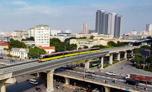 Metro Nhổn - Ga Hà Nội sắp vận hành đoạn trên cao đến Cầu Giấy