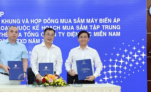 EVNSPC ký kết các thỏa thuận khung và Hợp đồng mua sắm MBA  năm 2023