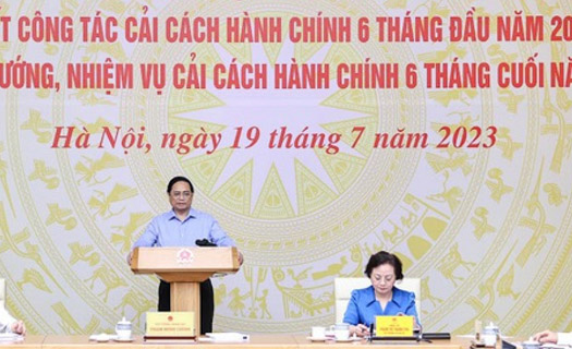 Thủ tướng chủ trì phiên họp thứ 5 Ban Chỉ đạo cải cách hành chính của Chính phủ