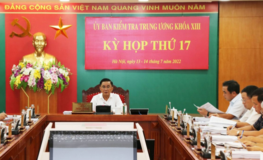 Thông cáo báo chí Kỳ họp thứ 17 của Ủy ban Kiểm tra Trung ương