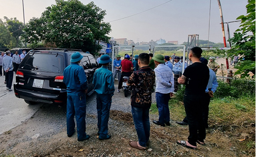 Bảo vệ thi công để thực hiện dự án ở từ Sơn, Bắc Ninh