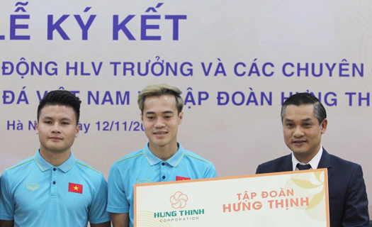 Đội tuyển Việt Nam được thưởng 1 tỷ đồng từ đối tác mới của VFF