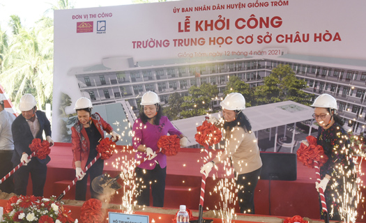 Trungnam Group: Khởi công xây dựng Trường THCS Châu Hòa