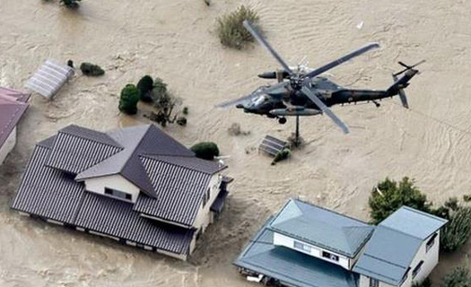 Nhật Bản gồng mình chống trọi với lũ lụt sau siêu bão Hagibis