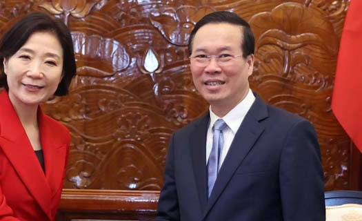 Chủ tịch nước Võ Văn Thưởng tiếp Đại sứ Hàn Quốc tới chào từ biệt